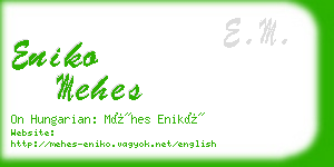 eniko mehes business card